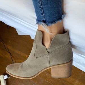 BP grey suede booties